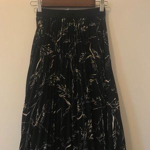 H&M pleated midi skirt